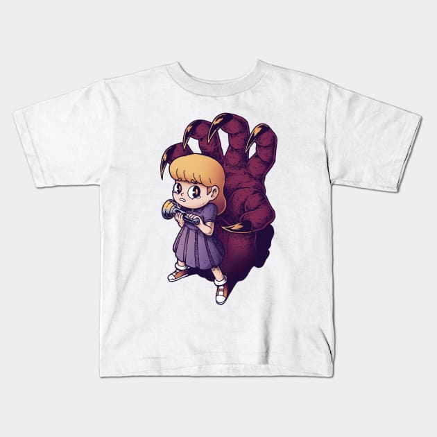 Scary shadow Kids T-Shirt by Lei Melendres